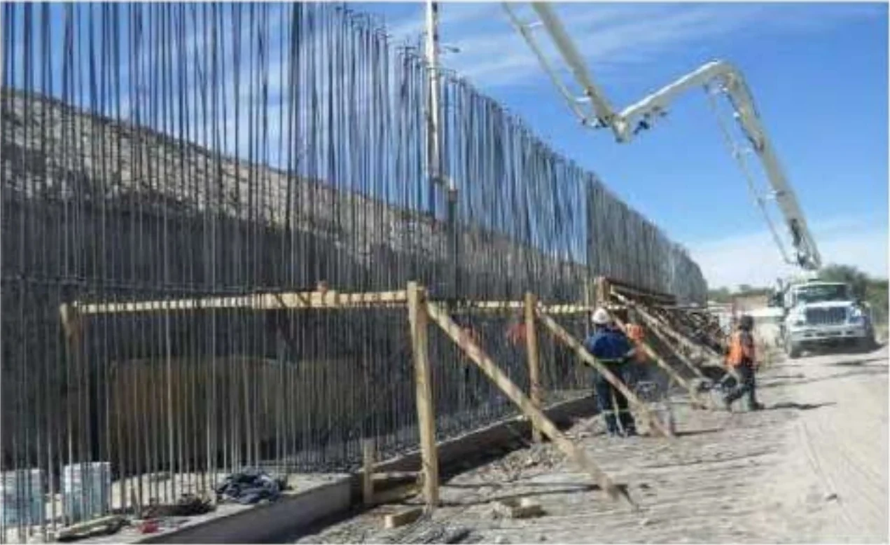 Construcción del Ladero El Tigre, Línea A · fotografía de obra